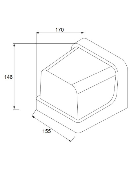 Aplique exterior barato blanco