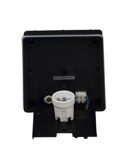 Aplique policarbonato exterior negro