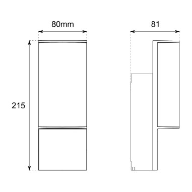 Aplique IP44 exterior barato.