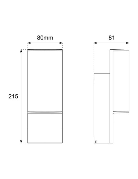 Aplique IP44 exterior barato.