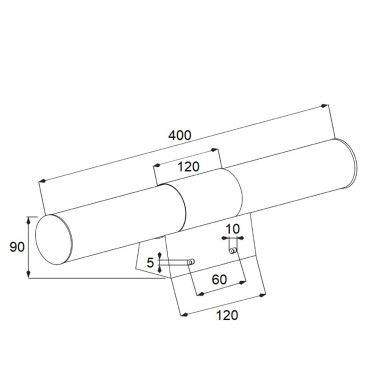 Aplique Baño Acero Inoxidable