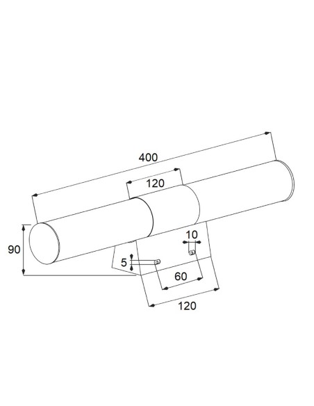 Aplique Baño Acero Inoxidable