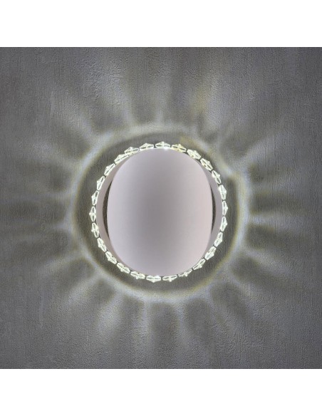Aplique blanco diseño con cristal