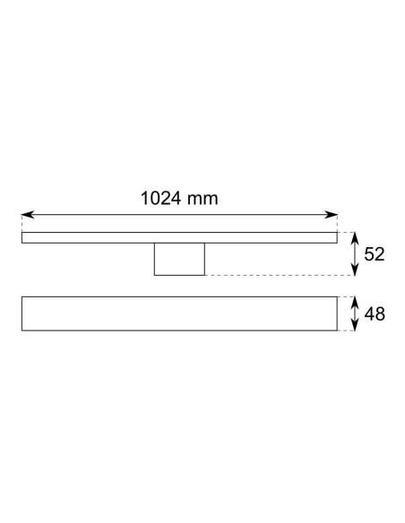 Aplique fachadas aluminio blanco con IP65