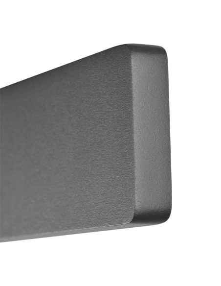 Aplique interior aluminio negro