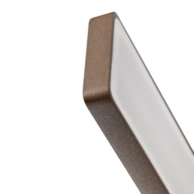 Aplique marrón exterior aluminio