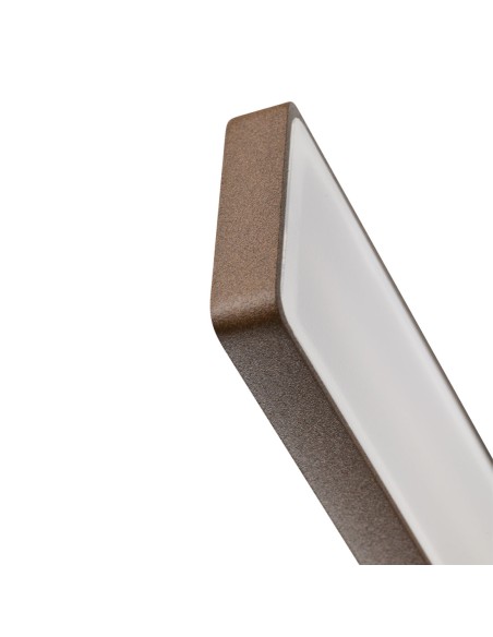 Aplique marrón exterior aluminio