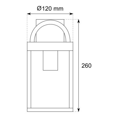 Aplique corten para E-27