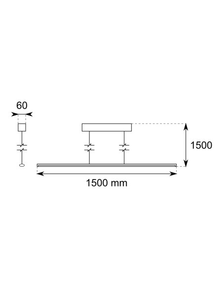 Lámparas blancas para oficinas.