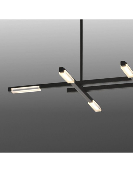 Lámpara de techo negra diseño led