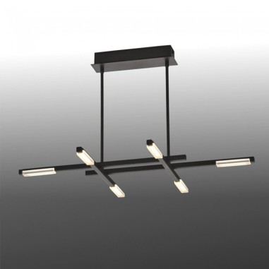 Lámpara barata led negra.