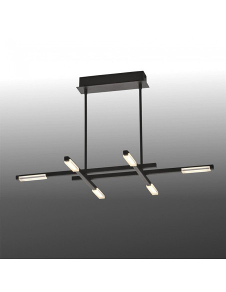 Lámpara barata led negra.