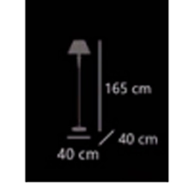 Lámpara pie de salón dorada oferta