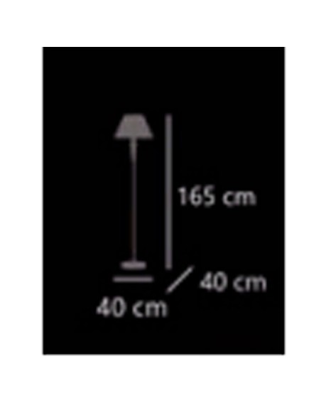 Lámpara pie de salón dorada oferta