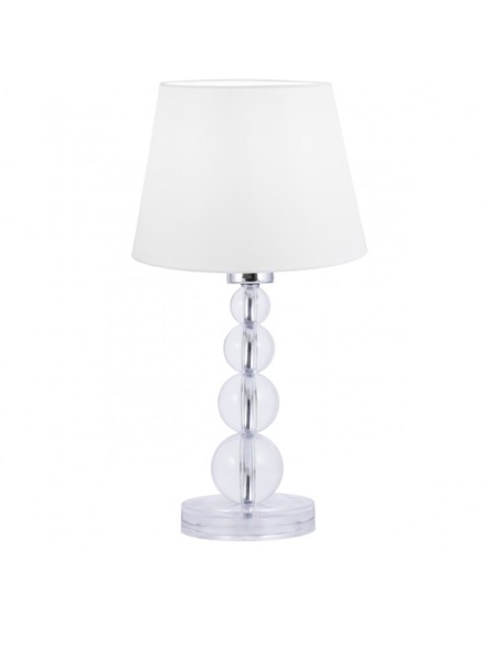 Lámpara de mesa cromo con bolas