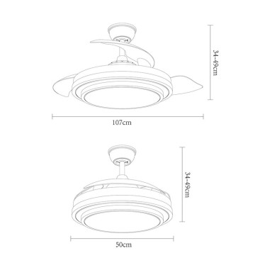 Ventilador de techo Fabrilamp oferta