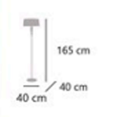 Lámpara de suelo cromada con pantalla nacar barata