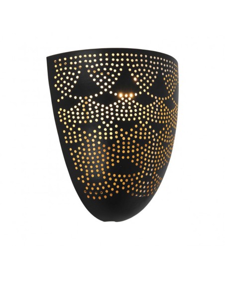 Aplique calado negro oro