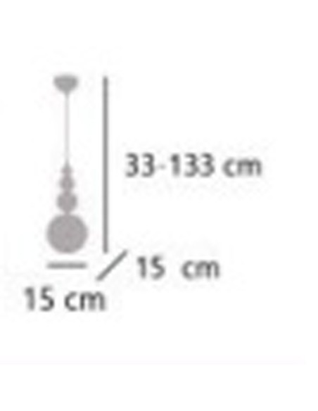 Lámpara de techo montura bolas oferta