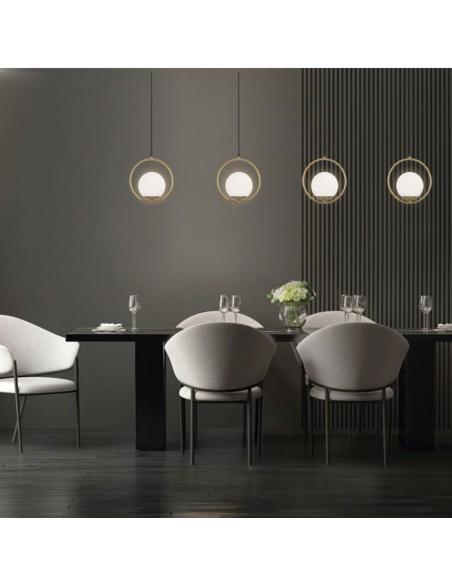 Lámparas suspendidas doradas baratas