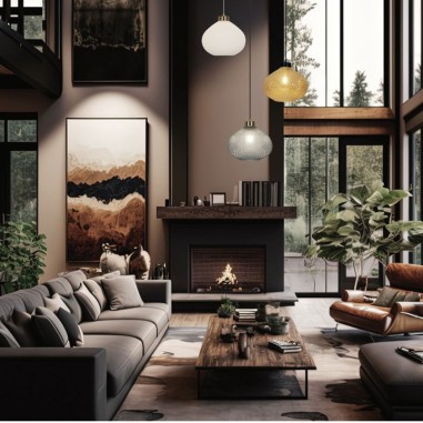 Lámpara cristal barata fumé