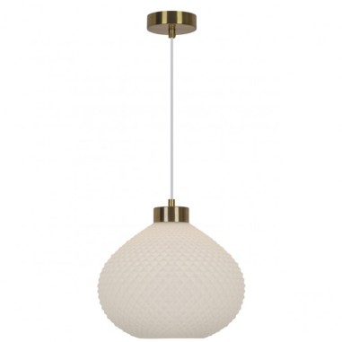 Lámpara de techo cristal blanco