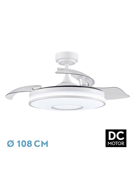 Ventilador Dani blanco Fabrilamp