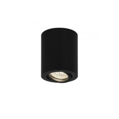 Foco plafón cilindro superficie negro
