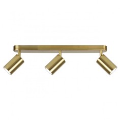 Regleta de 3 focos latón