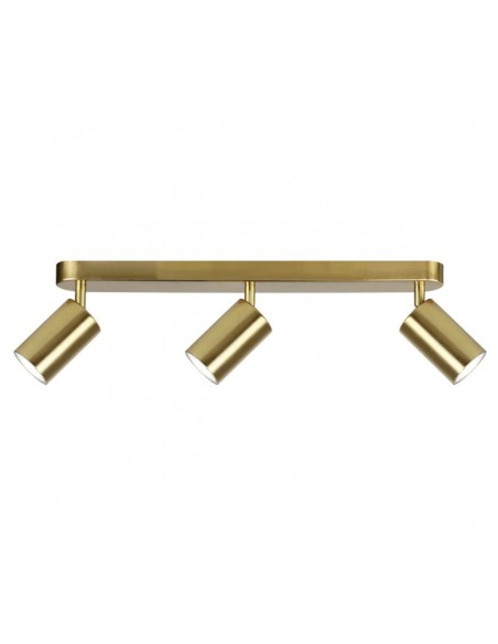 Regleta de 3 focos latón