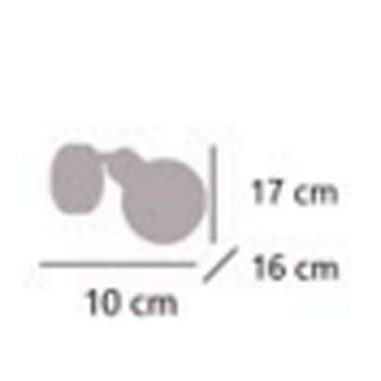 Aplique negro con tulipa de cristal transparente