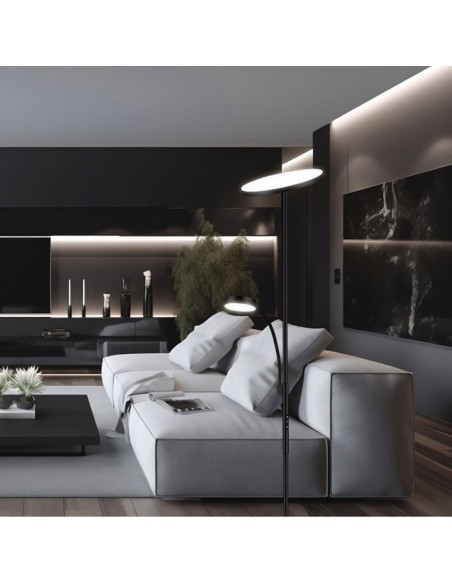 Pie de suelo oferta led negro