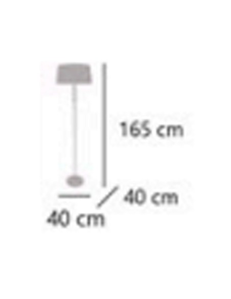 Pie de suelo cuero con cuerpo rizado