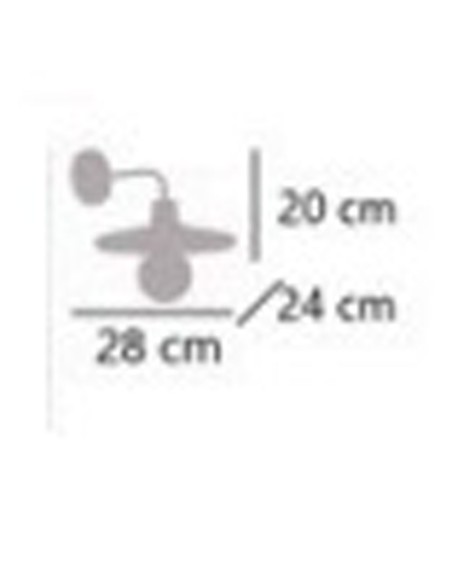 Aplique vintage negro con cristal