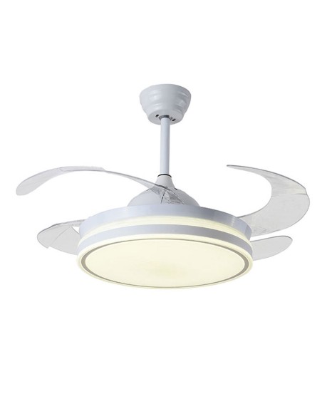 Ventilador blanco retráctil