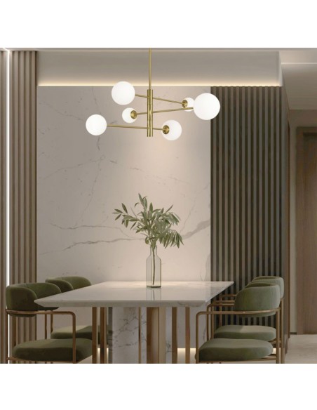 Lámparas oferta con bolas de cristal