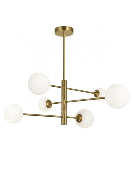 Lámpara bolas con latón