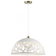 Lámpara blanca acrílico y metal.