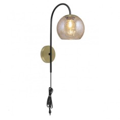 Aplique de pared con cable externo