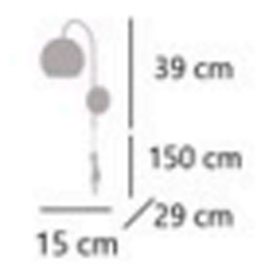 Aplique negro con latón y tulipa cuarteada