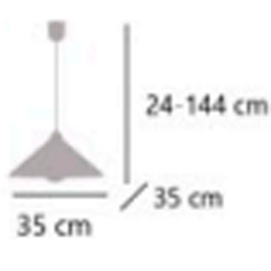 Lámpara suspendida blanca y cromo