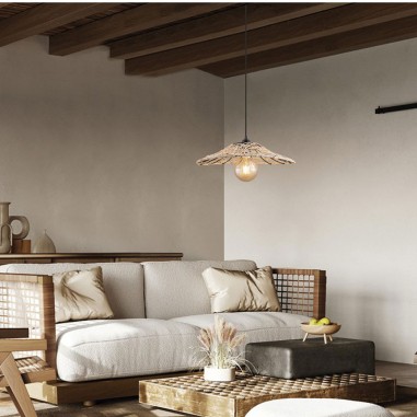 Lámpara ratán muy barata