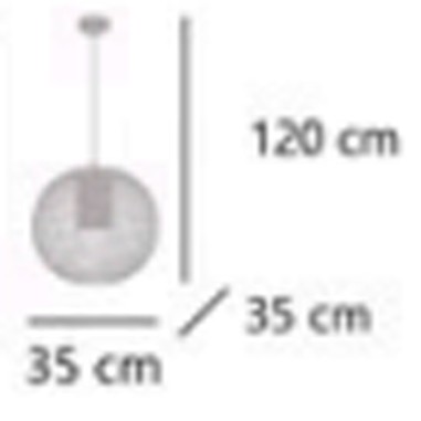 Oferta lámpara bola metálica