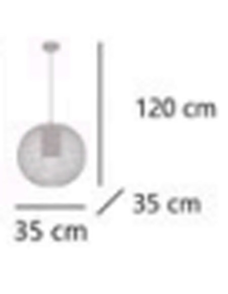 Oferta lámpara bola metálica