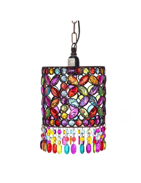 Lámpara colores cristal acrílico