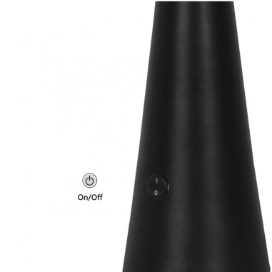 Lámpara de dormitorio barata negra