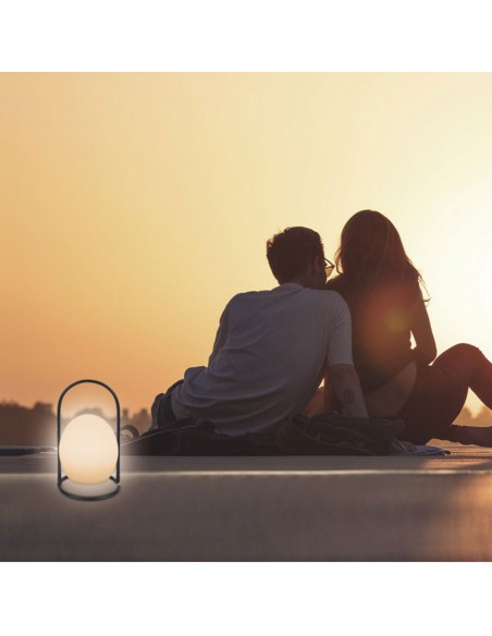 Lámpara de mesa metal y acrílico RGB