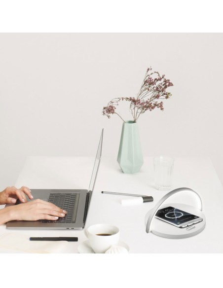 Lámpara de Mesa Táctil con Cargador Inalámbrico