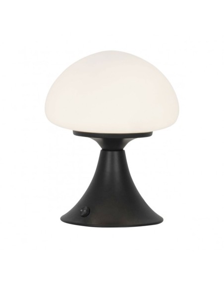 Lámpara sobremesa champiñón negro