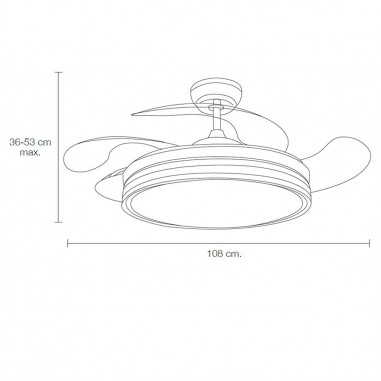 Ventilador liquidación con motor DC